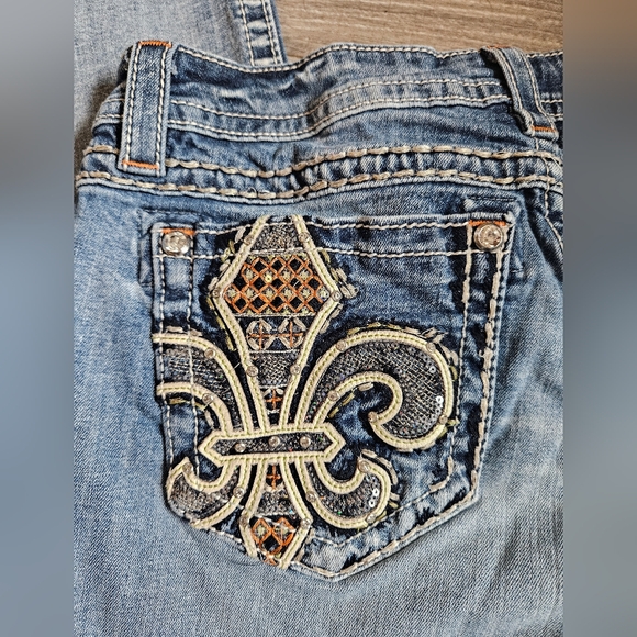 Miss Me Signature Boot Cut Embellished Women's Denim Jeans Size 31 - Picture 7 of 10